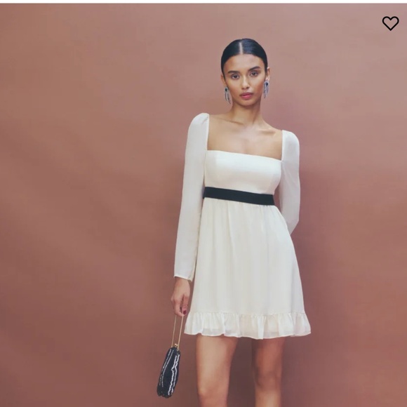 NWT Reformation Silves Dress in Cream sz 10 - Picture 1 of 3